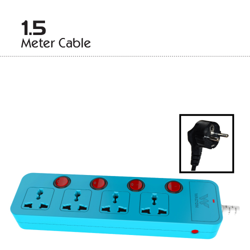 WALTON WES2P4M1.5 Multiplug (Sky Blue) - 1500W